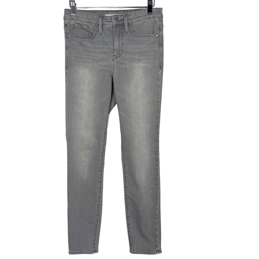 Athleta Womens Size 6 Gray Wash Sculptek Skinny Jeans Mid Rise Cotton Stretch